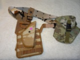 leg holster, pouch, & belt sand color
