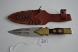 Ornate Knife from Pakistan w/ Sheath