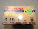 25 Rds (1 Boxes) Winchester 12 Ga No. 00 Buckshot Law Enforcement