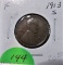 1913-S Lincoln Cent-Fine