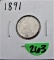 1891 Seated Liberty Dime