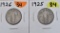 1925, 1926 Quarters