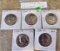 (5) 1976-D, 79-D, 80-D, 81-D, 81-P Half Dollars BU