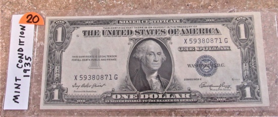 Mint Condition 1935 $1 Note