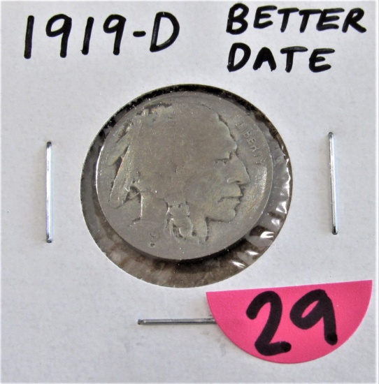 1919-D Buffalo Nickels