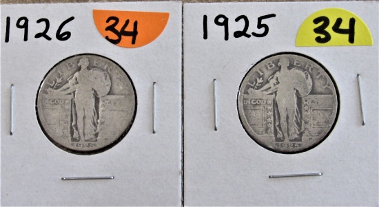 1925, 1926 Quarters