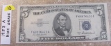 Star Note 1953 $5 Blue Seal