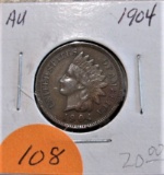 1904 Indian Head Cent-About Unc.