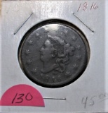 1816 Large Cent-Very Good