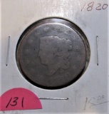 1820 Large Cent-About Good