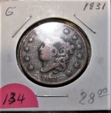 1831 Large Cent-Good