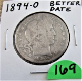 1894-O Barber Half Dollar