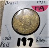 1927 Brazil 1000 Reis