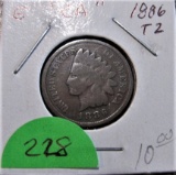 1886 Indian Head Cent Type 2 -Good