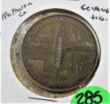 McPherson County Kansas Token