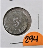 Shanks Beer Parlor Token