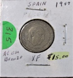 1947 Spain Peseta X-Fine