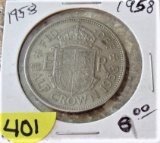 1958 Half Crown