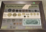 The History of America in Coins -Framed