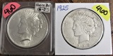 1923 BU, 1925 Peace Dollars