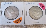 (2) 1963-D Half Dollars