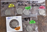 (5) Buffalo Nickels