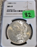 1888-O Morgan Dollar NGC MS63