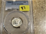 1940-D Mercury 10C PCGS MS 65 FB