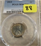 1919 1C PCGS MS64 RB