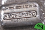 Engelhard 10 oz Silver Bar