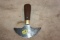 Leather ULU Knife, Rosewood or Walnut Handle