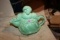 Red Wing Pottery no. 260 Green Teapot