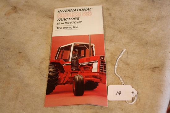 IH Series 86 Tractors Advert. Pamphlet