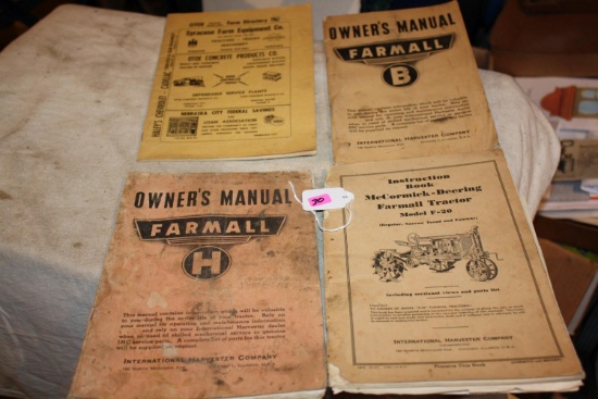 (4) IH McCormick Deering Manuals