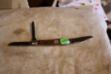 Winchester 3 Blade Folding Knife, no. 3904, bone scale