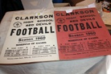 (2) Clarkson High Red Devils Football 1960 Lobby Cards