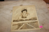 Antique Loretta Dennison Autographed Picture