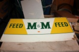 M&M Feed Tin Sign