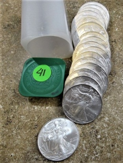 (20) 2010 American Silver Dolars
