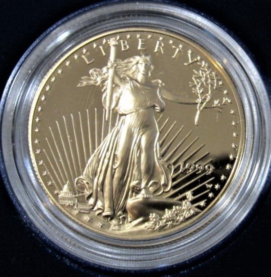 1999 1oz Fifty Dollar Gold Proof Coin