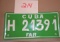 Cuba License Plate-Green