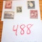 5 WW2 Nazi Unused Stamps