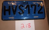 Cuba License Plate-Dark Blue