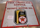 Texaco Oil Porcelain Sign