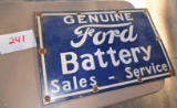 Ford Battery Porcelain Sign