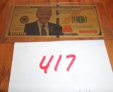 Trump 24 ct. Foil 1000 Bill