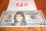 Melania Trump 1 Million Dollar Bill