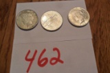 1923, 1925, 1926 Peace Silver Dollars