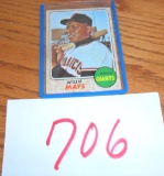 1968 Tops #50, Willie Mays
