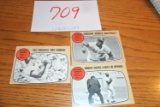 1968 Tops #154, 151, 152 Brock, Gibson Yaz